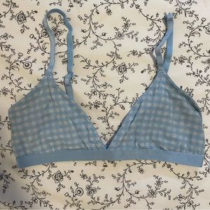 Parade Blue Gingham Bralette.
